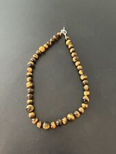 Tiger eye necklace d'occasion  Gennevilliers