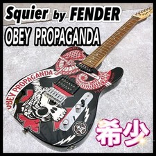 Guitarra elétrica Squier by FENDER OBEY PROPAGANDA Telecaster preta usada comprar usado  Enviando para Brazil