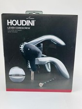 Abridor de vinho saca-rolhas Houdini, inclui cortador de papel alumínio e espiral extra, preto comprar usado  Enviando para Brazil