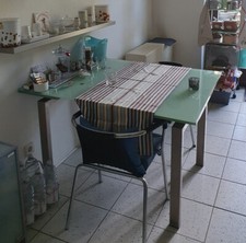 Milchglas tisch beidseitig gebraucht kaufen  Karlsruhe