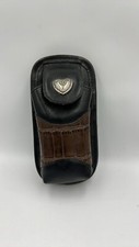 Usado, Capa tiracolo vintage de couro Brighton para celular/olho de vidro - sem alça, nova e preta comprar usado  Enviando para Brazil
