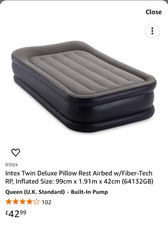 Intex deluxe pillow for sale  LONDON