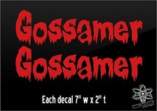 Gossamer hearse vinyl for sale  Oregon