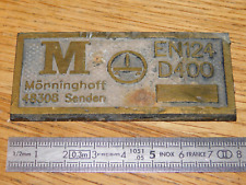 Plaque fonte germany d'occasion  Saint-Louis