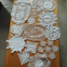 Lot vintage doilies for sale  CAERNARFON