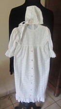 Robe baptême bonnet d'occasion  Baume-les-Dames