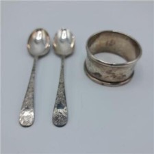 silver coffee spoons for sale  RENFREW