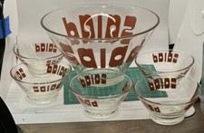 Usado, Conjunto de 6 tigelas de salada de vidro vintage MCM Pop Art Wheaton Midcentry moderno mod 1970 comprar usado  Enviando para Brazil