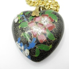 Large cloisonne heart for sale  West Rutland
