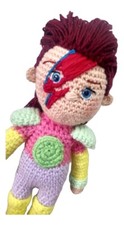 Amigurumi DAVID BOWIE 12" Boneca de Crochê Recheada Feita à Mão Figura de Brinquedo Aladdin Sane comprar usado  Enviando para Brazil