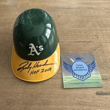 RICKEY HENDERSON Assinado A’s Mini Souvenir Capacete de Sorvete Inscrição Certificado de Autenticidade comprar usado  Enviando para Brazil