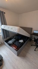 Grey ottoman bed for sale  LONDON