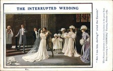 Cartão postal antigo CASAMENTO INTERROMPIDO ponte de casamento A/s AMANHÃ comprar usado  Enviando para Brazil