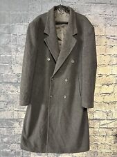 Casaco longo Nobile extra grande preto lã cashmere peito duplo Itália comprar usado  Enviando para Brazil