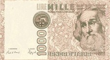 Banconota 1000 lire usato  Ardea