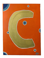 Gold letter art for sale  USA