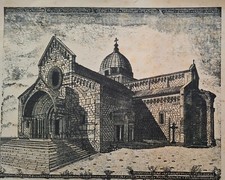Xilografia originale bruno usato  Osimo