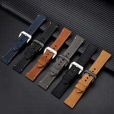 Pulseira de relógio masculina estilo retrô couro genuíno escovado 22 24 26 mm para Panerai comprar usado  Enviando para Brazil
