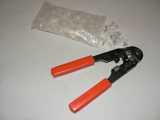 Extremidades de crimpagem de rede RJ45 E alicate de crimpagem Cat5 Ethernet LAN ferramenta de rede, usado comprar usado  Enviando para Brazil