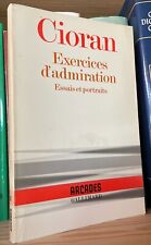 Cioran exercices admiration usato  Capranica