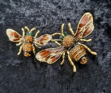 Double bee brooch for sale  PUDSEY