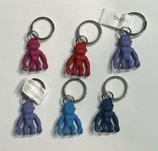 Novo sem etiquetas 6 (seis) KIPLING bolsa chaveiro de borracha macaco pequeno fob comprar usado  Enviando para Brazil