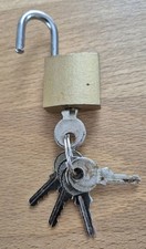 Messing bügel vorhängeschlos gebraucht kaufen  Dortmund