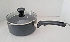 Pote T-Fal Heat Mastery 2,5 QT com tampa de filtro usado #88-101-3184 preto, usado comprar usado  Enviando para Brazil