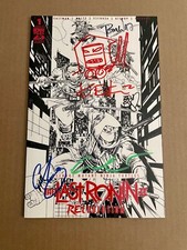 TMNT Last Ronin II #1 B&W 1:75 Variante ASSINADO Eastman SKETCH +4 Re-Evolution, usado comprar usado  Enviando para Brazil