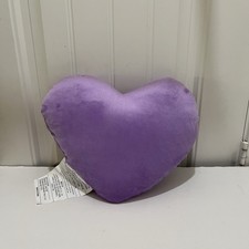 Decoração de travesseiro de brinquedo de pelúcia plana em forma de coração roxo 11" comprar usado  Enviando para Brazil
