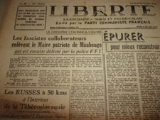 Journal octobre 1944 d'occasion  Arras