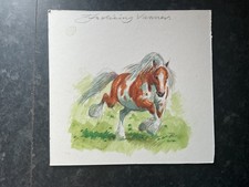 Original miniature watercolour for sale  DROITWICH