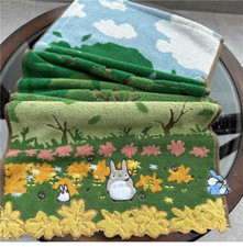 Usado, Autêntica toalha de banho Miyazaki Hayao Ghibli Totoro com rosto flor 80*35CM comprar usado  Enviando para Brazil