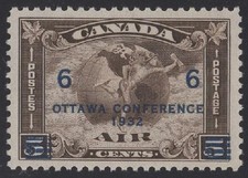 Canada surcharged airmail d'occasion  Expédié en Belgium