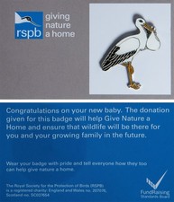 Rspb pin badge for sale  SANDY