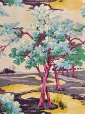 Vintage barkcloth fabric for sale  Auburn