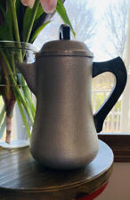 Cafeteira vintage prata selo Metalcraft Corp fogão de alumínio martelado ~10,25”T comprar usado  Enviando para Brazil