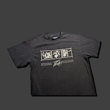 Camiseta gráfica vintage anos 90 grande guitarra Peavey Hanes preta comprar usado  Enviando para Brazil