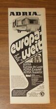 Seltene werbung adria gebraucht kaufen  Legden