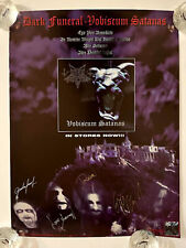 DARK FUNERAL-Vobiscum Satanas 1998 POSTER PROMOCIONAL AUTOGRAFADO | Lâmina de metal 18x24 comprar usado  Enviando para Brazil