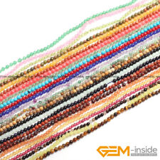 Lote por atacado de pedras preciosas naturais 2mm 3mm 4mm minúsculas pequenas contas soltas espaçadoras 15" comprar usado  Enviando para Brazil