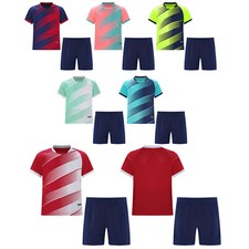 Conjunto esportivo infantil masculino gola redonda uniforme roupas camisas com shorts academia ciclismo comprar usado  Enviando para Brazil