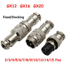 Usado, 1 par de conectores de microfone GX12/GX16/GX20 rádios plugue embutido/acoplamento/plug comprar usado  Enviando para Brazil