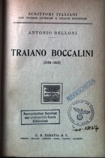 Traiano boccalini scrittori gebraucht kaufen  Koblenz