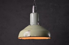 Lâmpada de esmalte verde, 1965 lâmpada pingente de fábrica industrial verde comprar usado  Enviando para Brazil