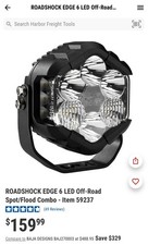 Duas luzes off-road ROADSHOCK EDGE 6 LED, combo ponto/inundação, usado comprar usado  Enviando para Brazil