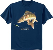 Camiseta masculina Walleye camiseta pesca peixe para homens presente para pai camiseta comprar usado  Enviando para Brazil