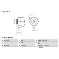 Bosch lichtmaschine audi gebraucht kaufen  Idar-Oberstein