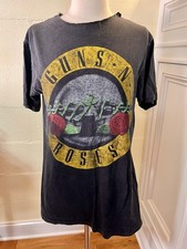 Camiseta masculina vintage Guns N' Roses & Skid Row Tour 1991 tamanho médio colarinho removido comprar usado  Enviando para Brazil