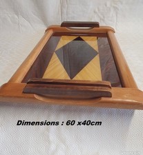 Plateau bois verre. d'occasion  Pau